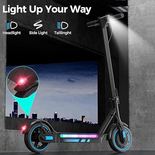 Miniatura 37 de Electric Scooter for Adults, 19/25 Mph Max Speed, 21/25/35 Miles Range,350/500/600W APP Control E-Scooter with 8.5"/10" Inflatable tire, Foldable