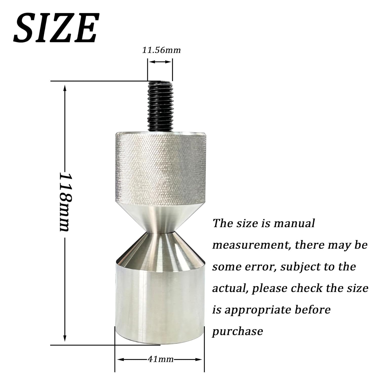 Diameter 1-5/8'' Two Hole Flange Alignment Pin Set 304 Stainless Steel Flange pin 2 PCS