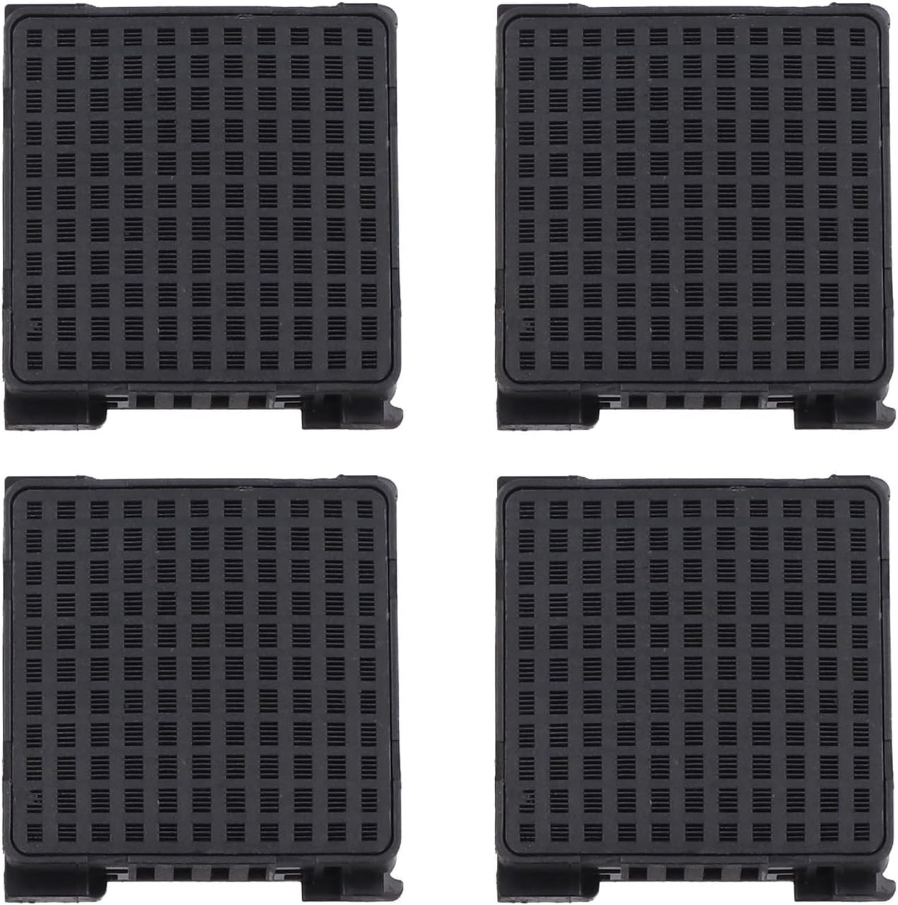 Activated Carbon Refrigerator Air Filter for Liebherr Models 9096989, 9882429, 9882460, 7440021 — 4-Pack, 42 x 42 x 10 mm, Food-Safe Coconut Shell Carbon(4 PACK)