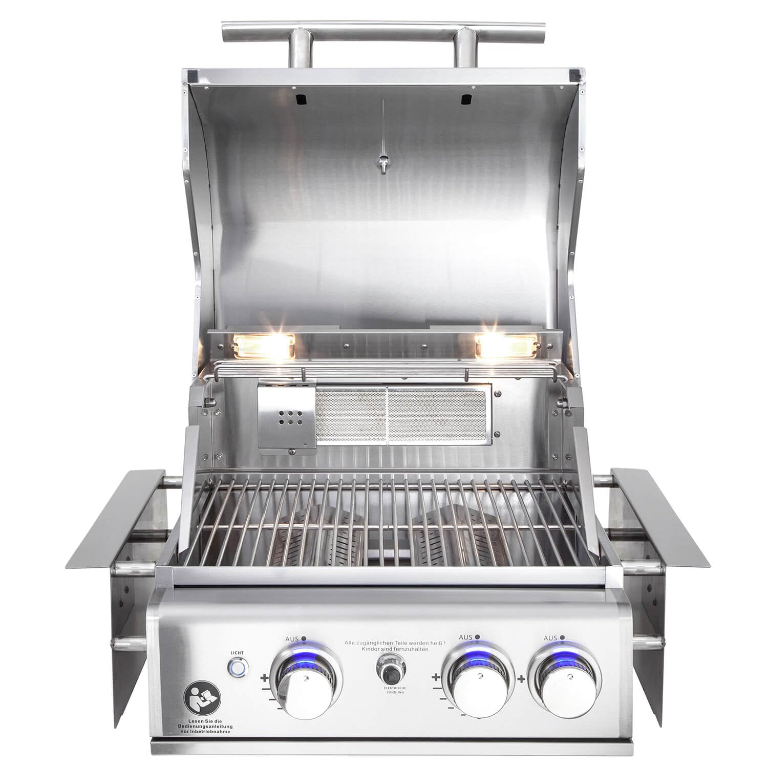 Top-Line Chef S Built-In Gasgrill Einbaugrill Edelstahl Air System 2 Brenner/Backburner