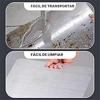 Vista 8 de Tabla de cortar de titanio - Nueva mejora 2025 Tablas de cortar 100% puras de titanio para cocina de doble cara, tabla de cortar Titanware, apta