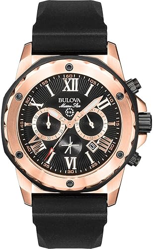 Bulova Mens Marine Star Chronograph Silicone Strap Watch