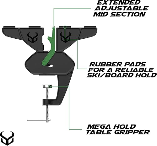 Miniatura 2 de Demon Ski and Snowboard Ultra Vise for Tuning, Repair and Waxing, No Slip Vice Grips with Horizontal and Vertical Working Positions, Magnetic Tool