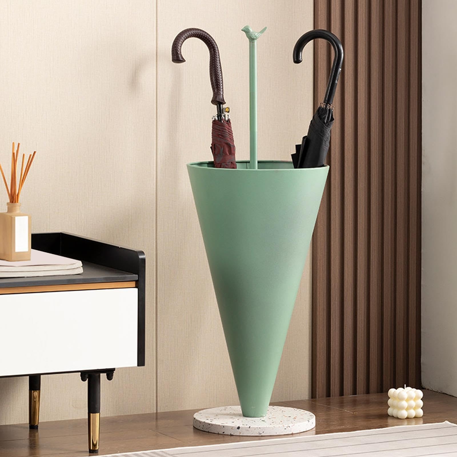 Metal Umbrella Stand, Modern Tall Large Capacity Umbrella Storage Stand