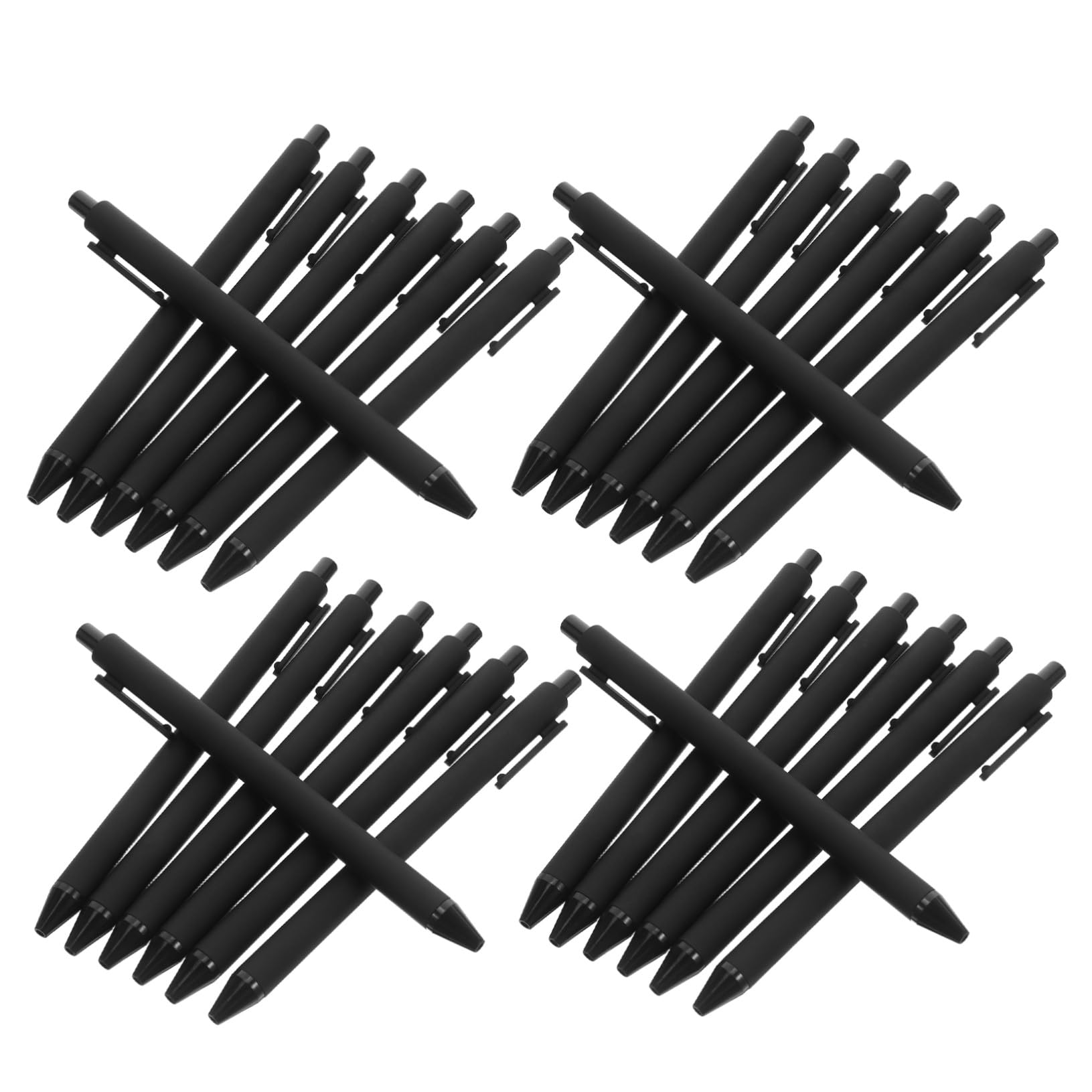 108 Pezzi Penne Nere Retrattili Inchiostro Gel Scrittura Scorrevole Design Push-button per Studenti e Ufficio Cancelleria Scuola e Lavoro