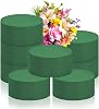 8Pcs Round Oasis Floral Foam Blocks, Green Wet & Dry Foam for Flowers, Plant Foam for Artificial Flowers, Wedding & Garden Decor DIY Crafts