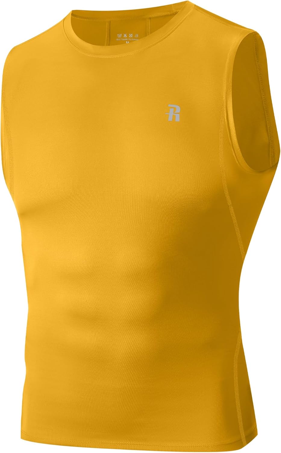 Runhit Sleeveless Compression Shirt Men Tank Top Athletic Muscle Shirts for Men