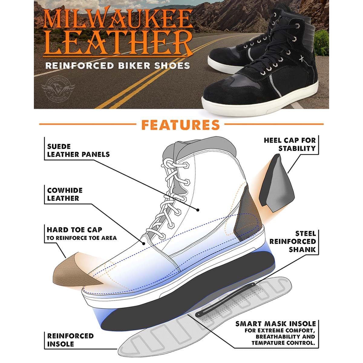 Stella SMX-6 v3 Drystar Women’s Motorcycle Boots, CE Certified Waterproof Touring Gear, Advanced Protection, Ergonomic Fit, Durable All-Weather Design, 40, White/Black