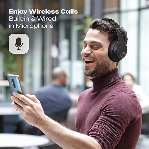 Miniatura 2 de PowerLocus Auriculares inalámbricos P3 Negro x P2 Negro/Púrpura sobre la oreja