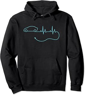 EV Heartbeat Electric Vehicle Electric Car Owner EV Pullover Hoodie