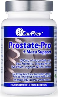 CanPrev Prostate-Pro + Maca Support | 100 v-caps l Supports Optimal Prostate Health l With Vitamin D3 & Zinc Citrate
