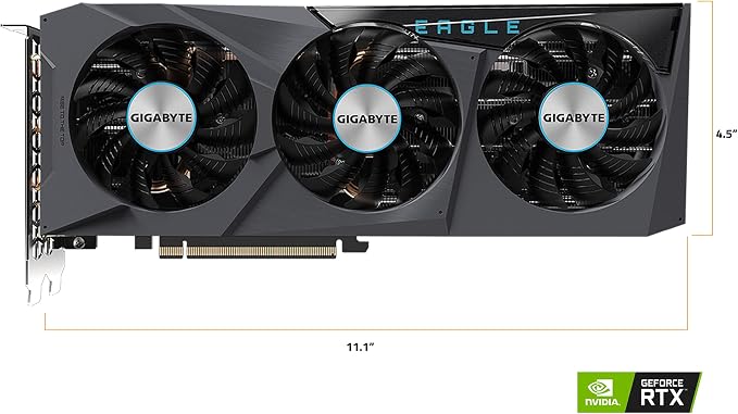 Gigabyte GeForce RTX 3070 Eagle OC 8G Tarjeta de Video miniatura 9