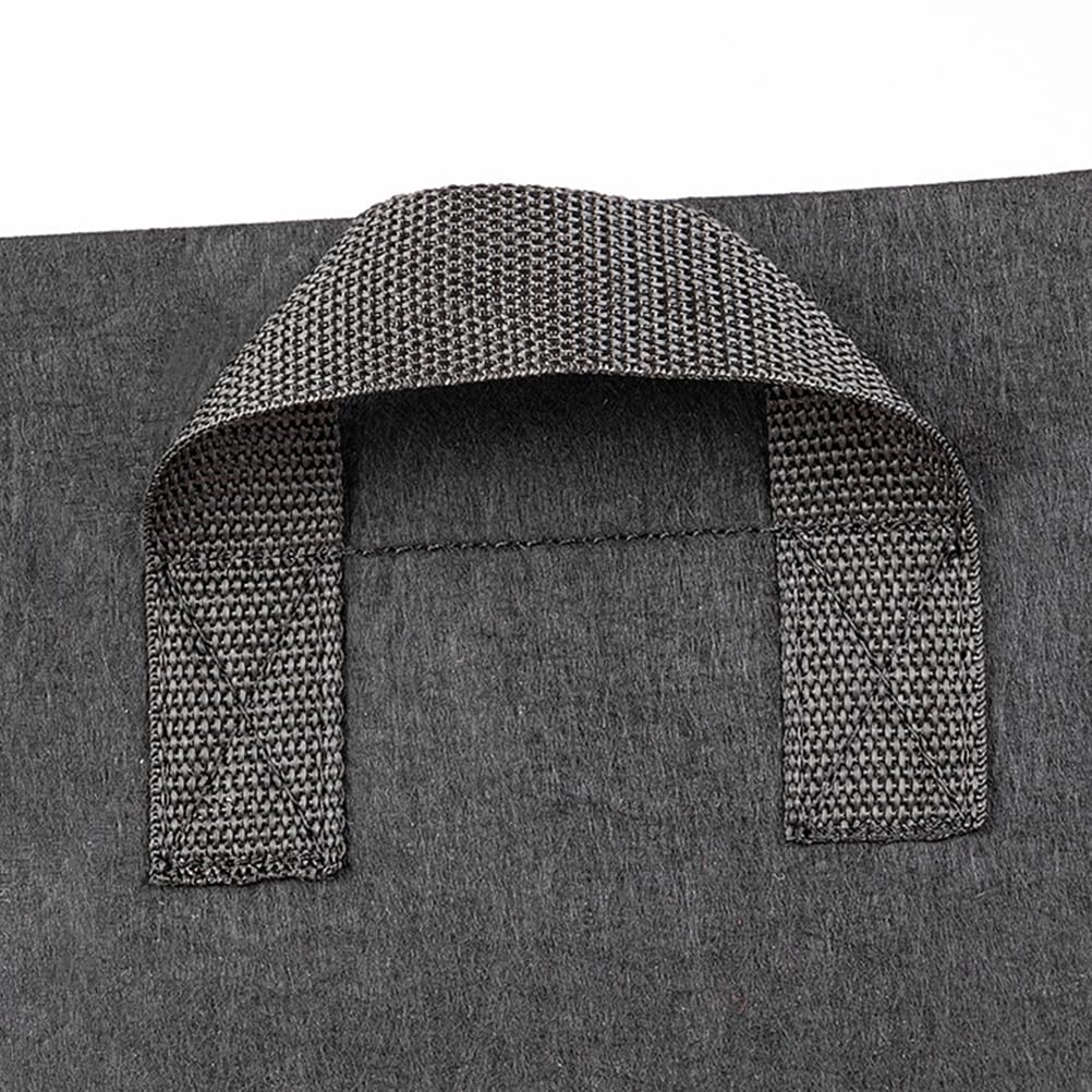 SUPVOX 6Pcs Non-Woven Fabric Planting Bags: Square Grow Bags for Outdoor Garden Planters Vegetable Flower Nursery Container Black - Image 3