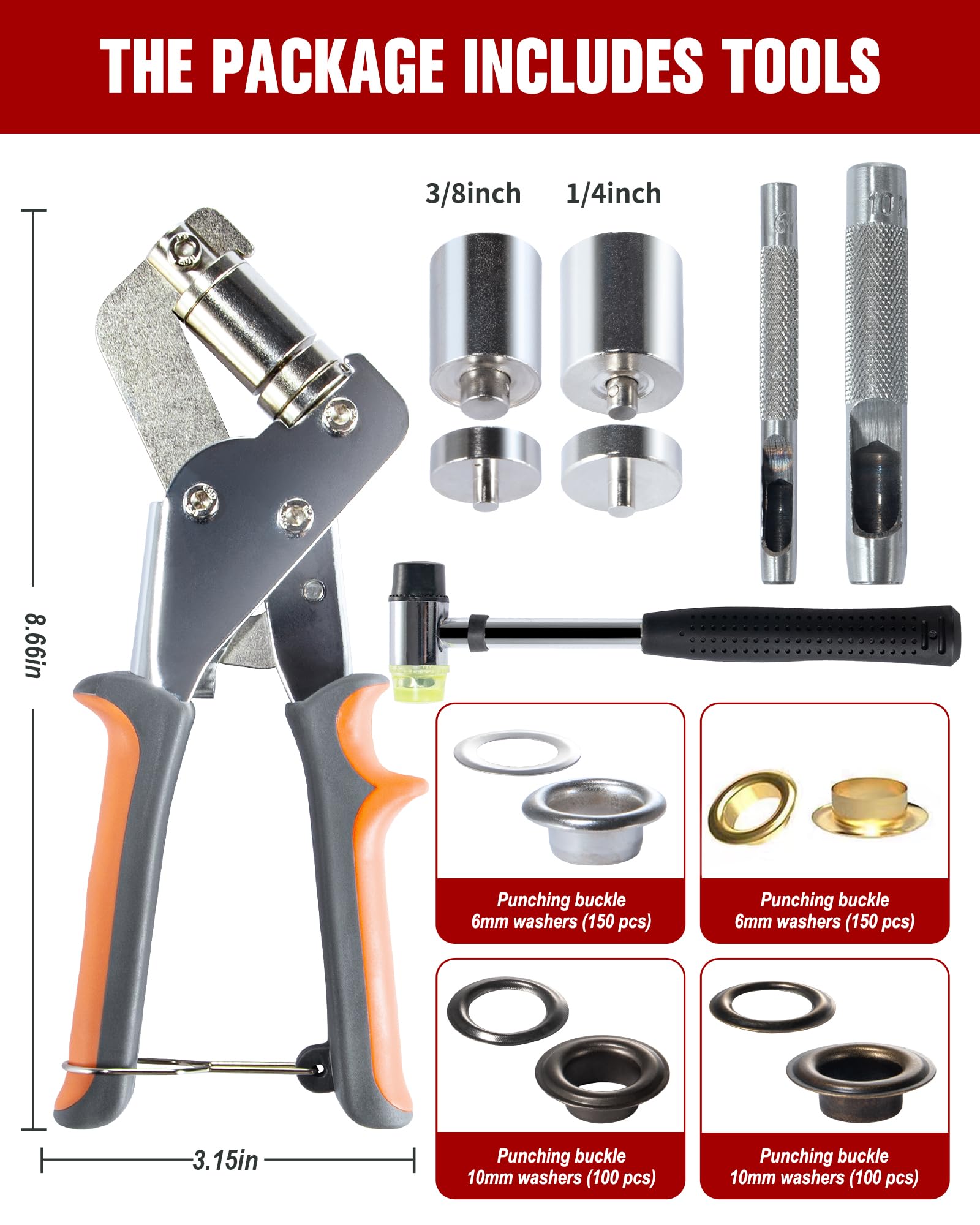 Stainless Steel Grommet Kit - DIY Repair & Installation -3 Stainless Steel Grommet Kit - DIY Repair & Installation -3