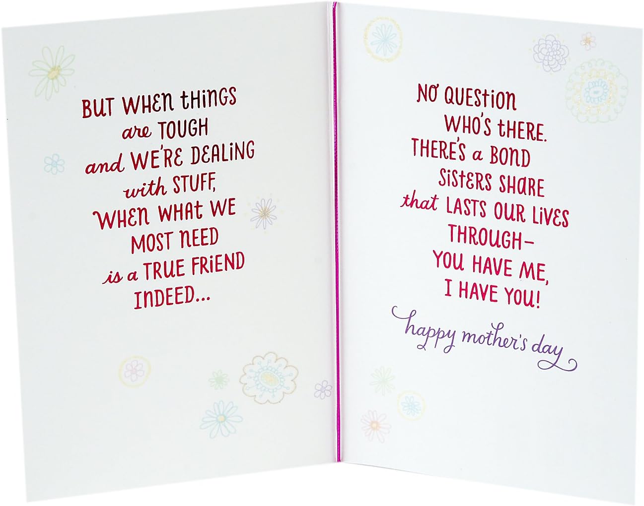 Hallmark Mother's Day Card for Sister (True Friends) image 2