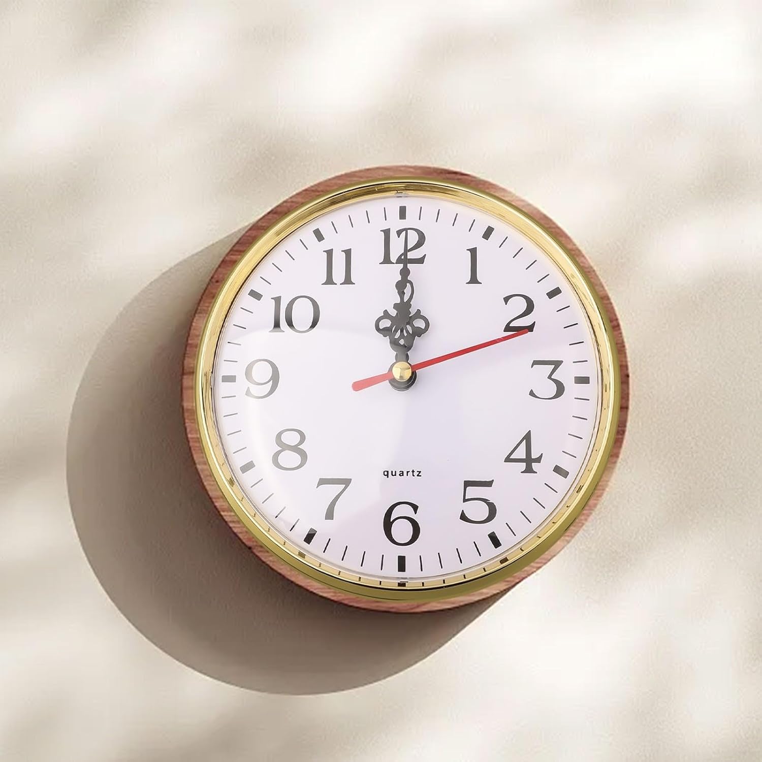 Compact 130MM Quartz Clock Insert Movement with Silent Mechanism for DIY Clock Creation and Replacement