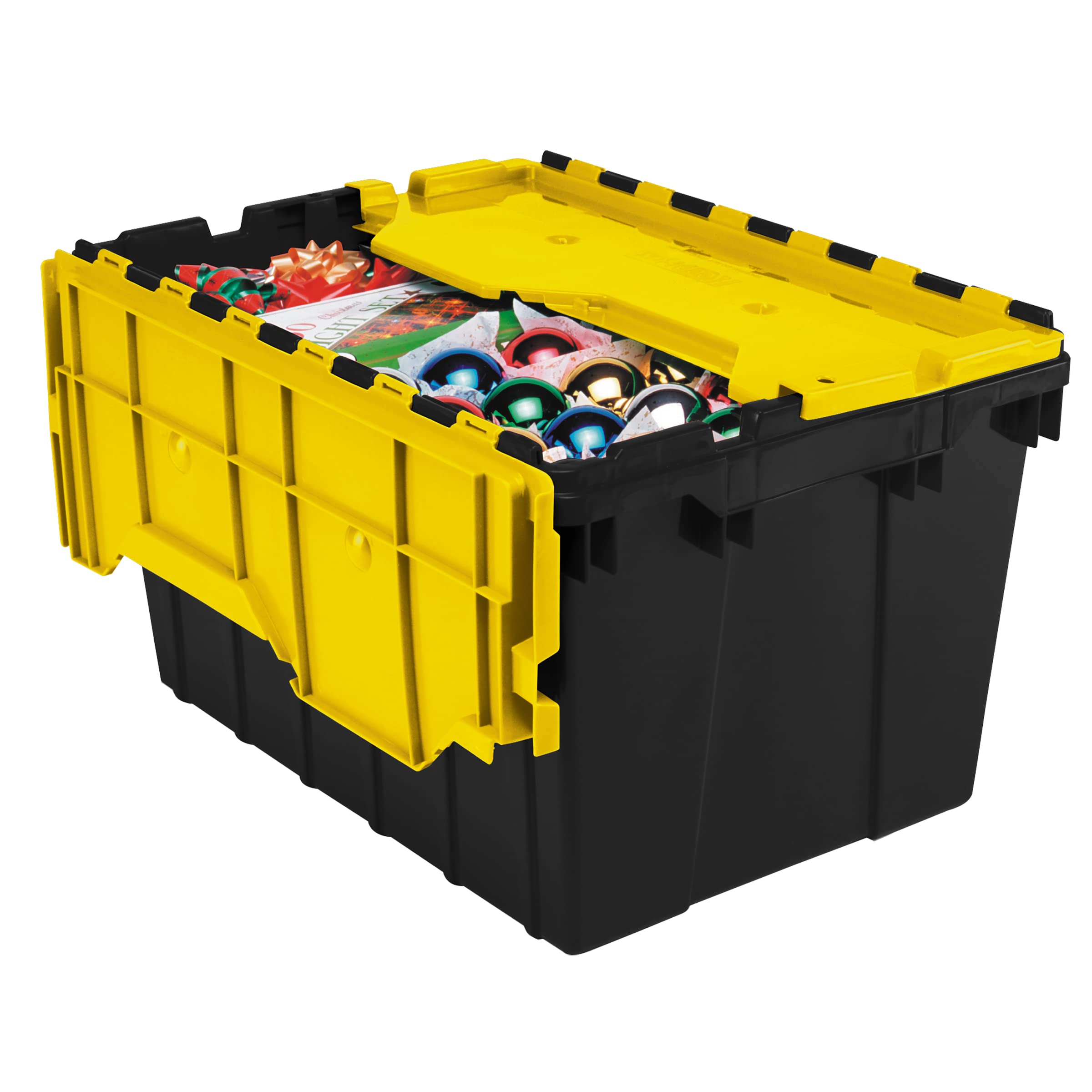 AkroMils 66486 12Gallon Plastic Stackable Storage Keepbox Tote