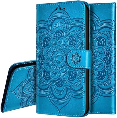 IMEIKONST Redmi Note 7 Funda Embossed Libro de Cuero Billetera Premium Phone Case Flip Folio Card Slot Holder Magnetic Sta...