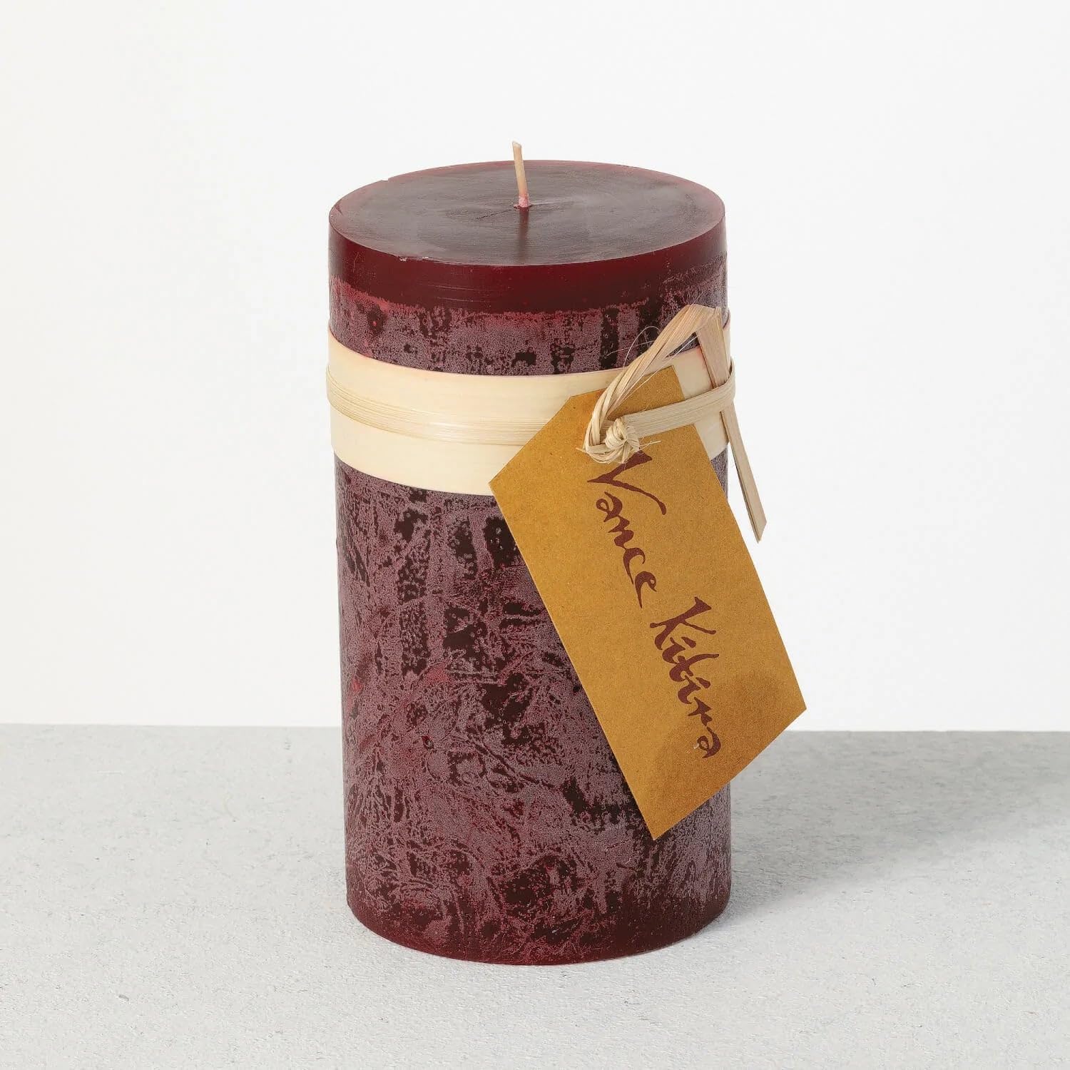 Green Timber Pillar Candle 5