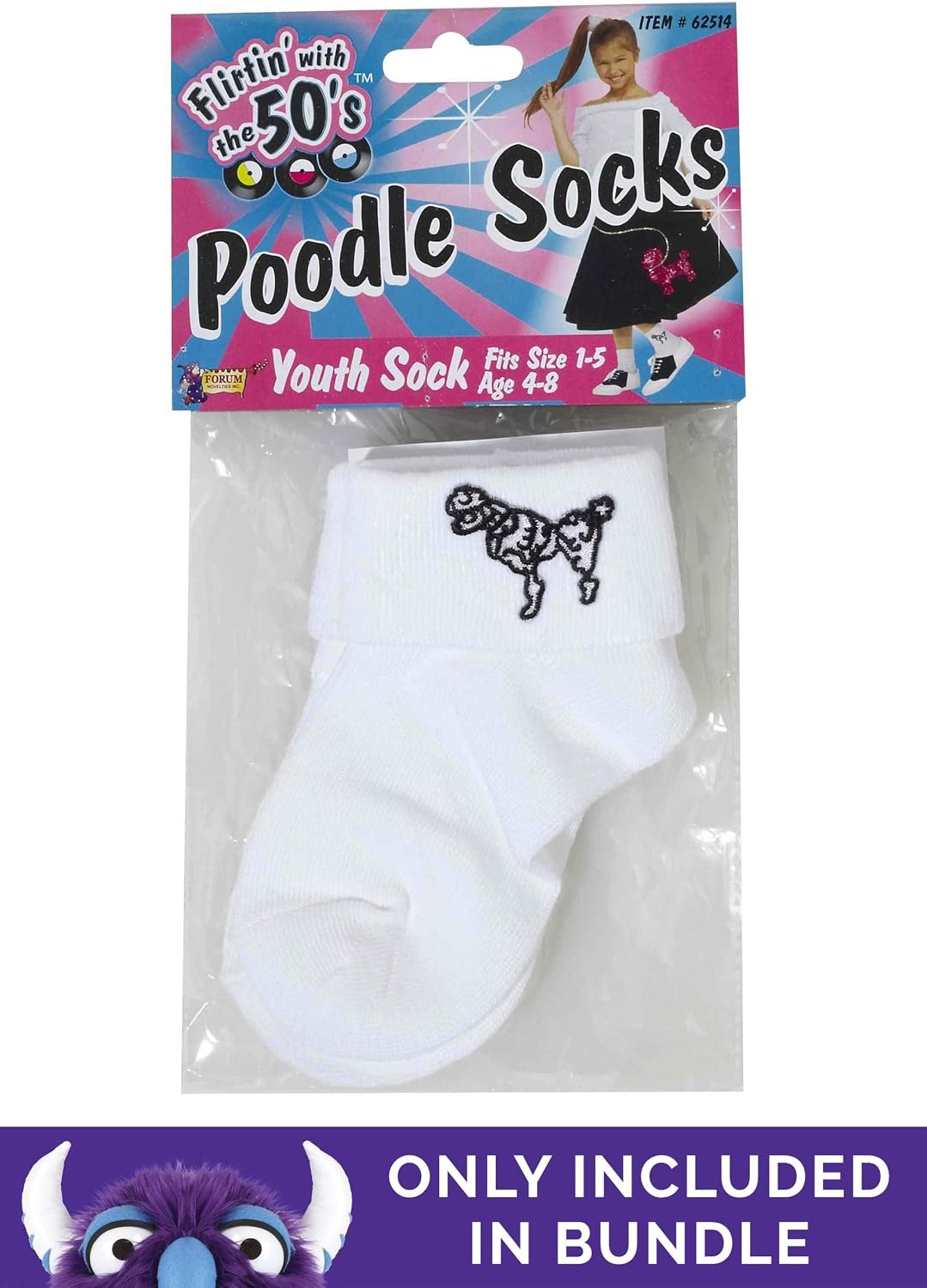 Retro Sock Hop Cutie 50s Girls Costume - Dance the Night Away as a Car Hop or Roller Diner Doll in this Fun Outfit