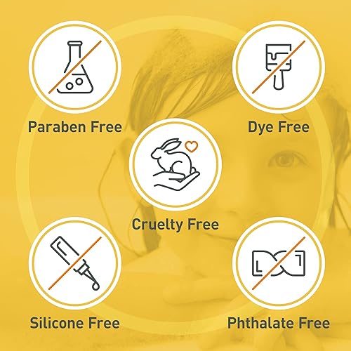 Miniatura 3 de Champú y gel de baño sin lágrimas para niños, productos naturales para el cabello para niños hechos con aloe, botánicos marinos y miel, aumentan la