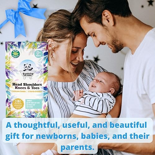 Miniatura 13 de Juego de cepillo y esponja de cuna para bebé, esenciales de baño para recién nacidos, peine de tratamiento, esponjas de baño para bebés