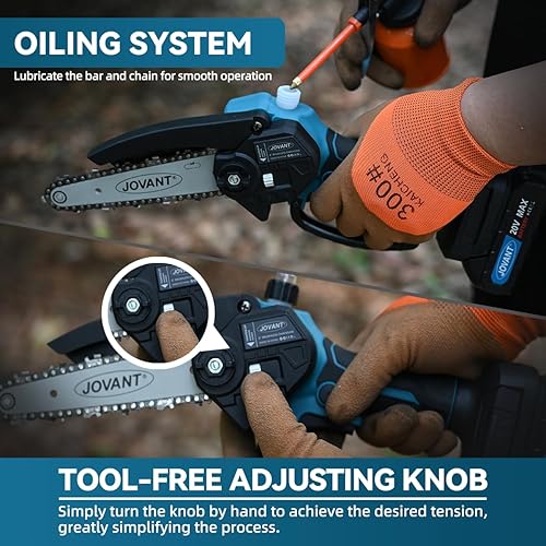 Miniatura 5 de Sierras de poste inalámbricas para podar árboles, modo 2 en 1 sierra de poste inalámbrica para cortar ramas y madera, con bolsa portátil y batería