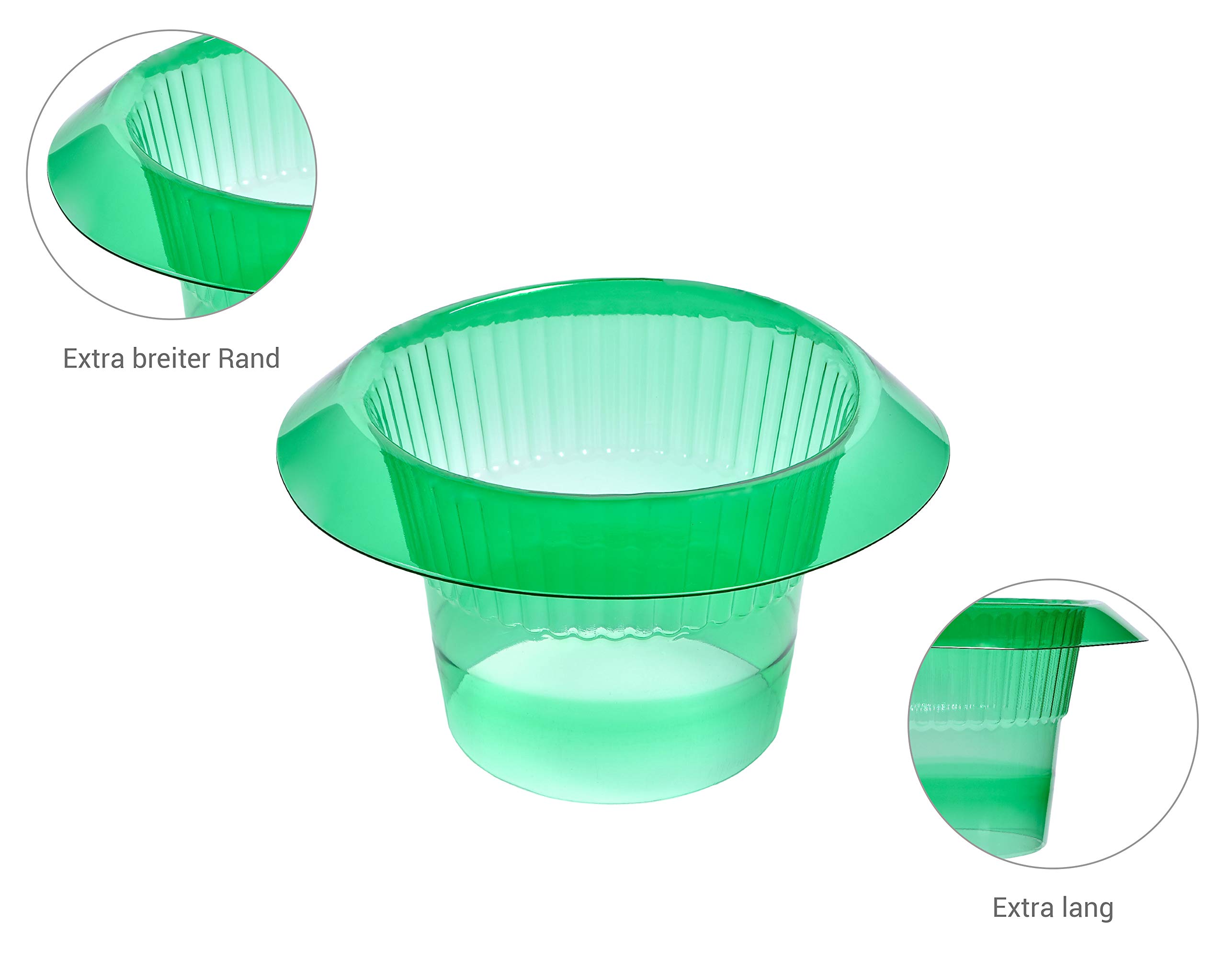 Generisch Schneckenschutzring - Wirksamer Schutz Ihrer Jungpflanzen vor Schnecken - ∅ 14-20 cm - grün - 10er Set