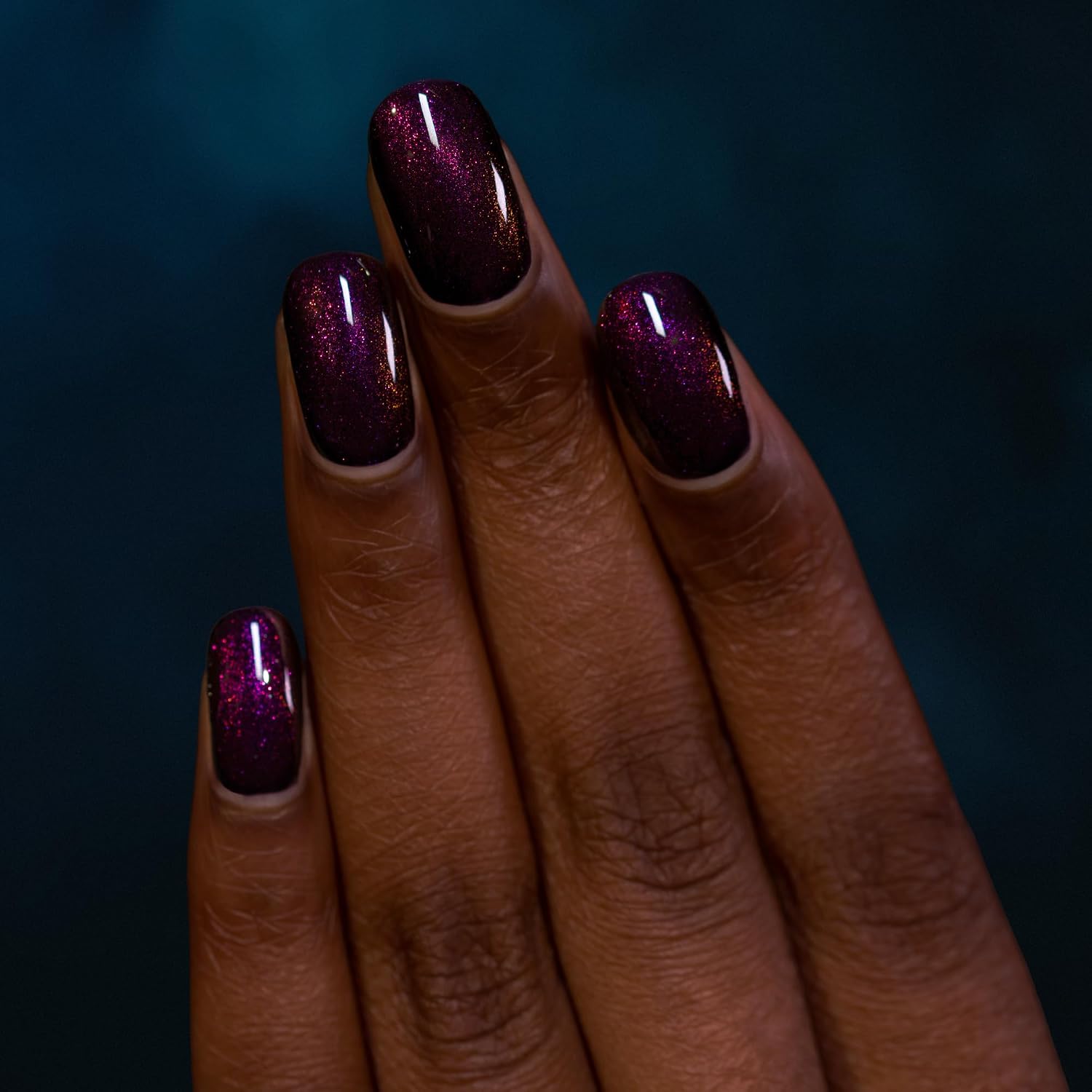 ILNP Bewitched - Blackened Eggplant Shimmer Nail Polish