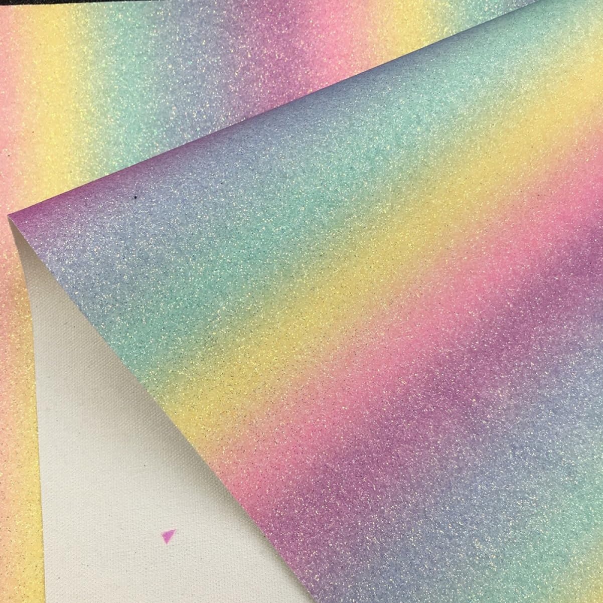 Gadpiparty Weich Reißfest Pu Lederstoff A5 Regenbogen Farbverlauf 4 Stück zum Basteln für Selbstgemacht Handarbeiten für Schmuck und Schuhmaterial