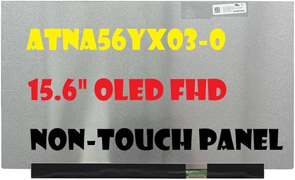 New KrystalPix LCD Display FITS- Replacement LCD for ATNA56YX03-0 15.6" OLED IPS Display Panel LCD Screen FHD ATNA56YX03 30pin DSH Non-Touch Screen