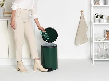 Brabantia Pedal Bin, Pine Green, 20 Litre