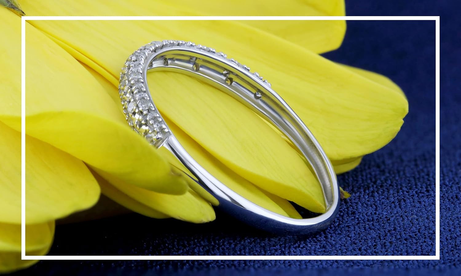 Dazzlingrock Collection 0.10 Cttw Round White Diamond Womens Anniversary Stackable Wedding Band 1/10 CT, 10K Solid Gold - Image 3