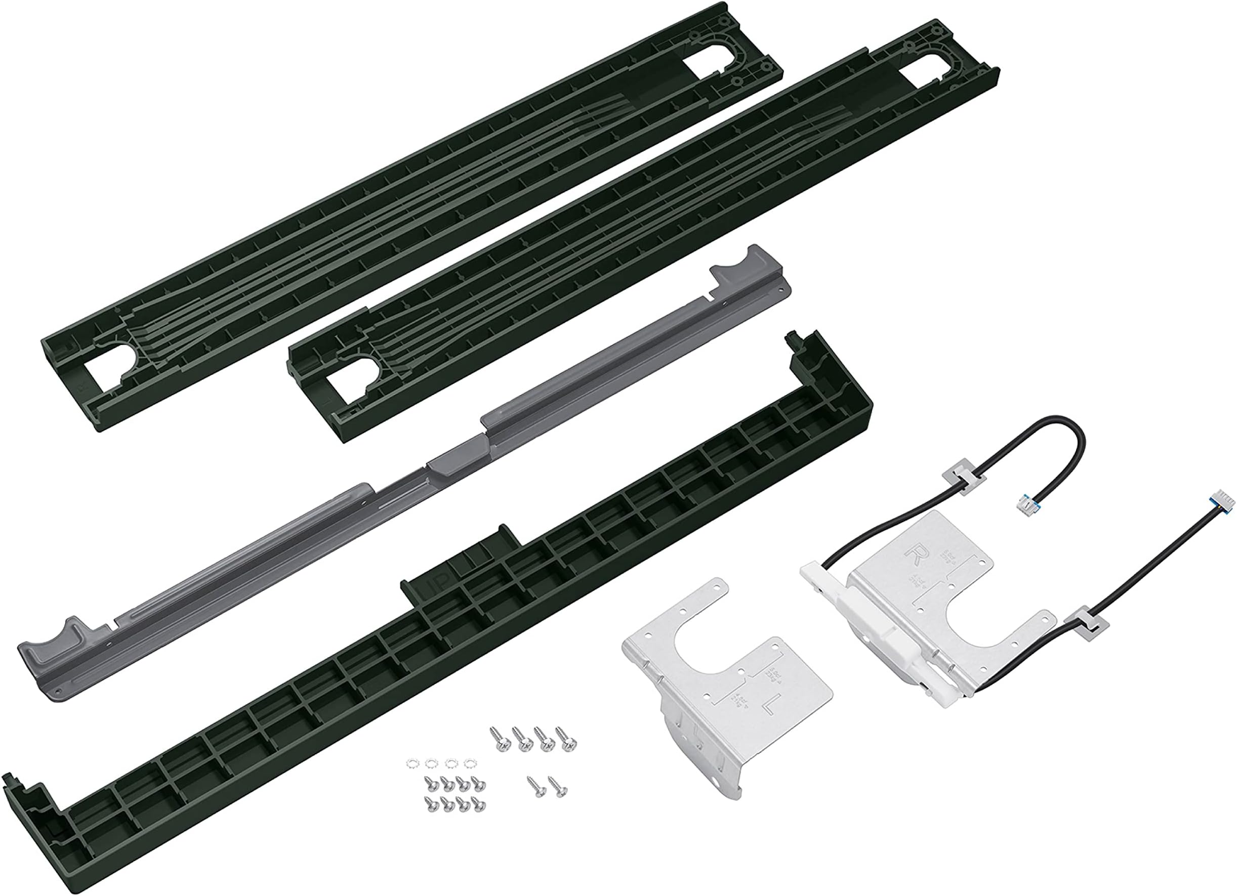 SAMSUNG Bespoke Front Load Washer Dryer Stacking and MultiControl Combo Kit, Includes Gap Cover to Fill Space Between Laundry Machines, All Parts Included, SKK-9MCG, Forest Green