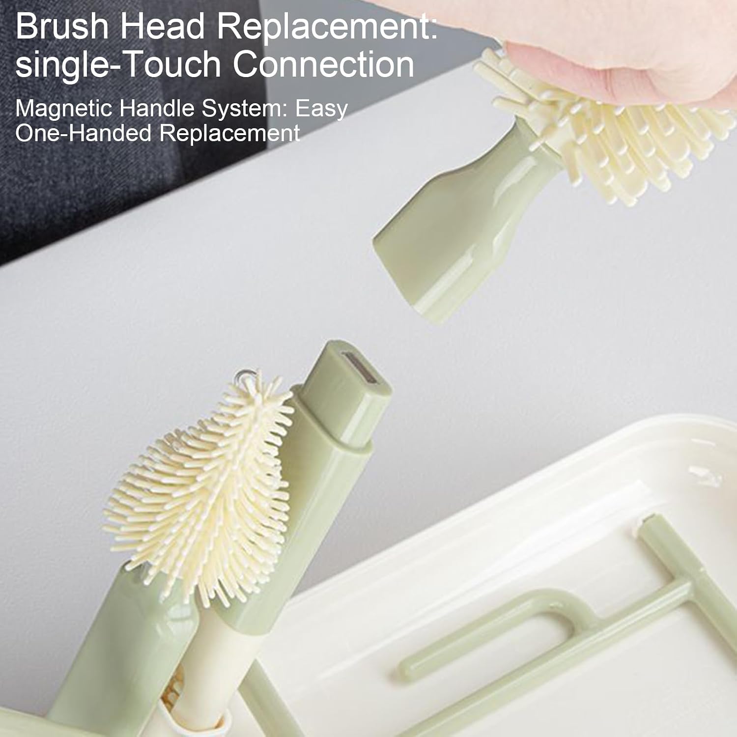 Bottle Brush Set Straw Washing Set with Magnetic Heads