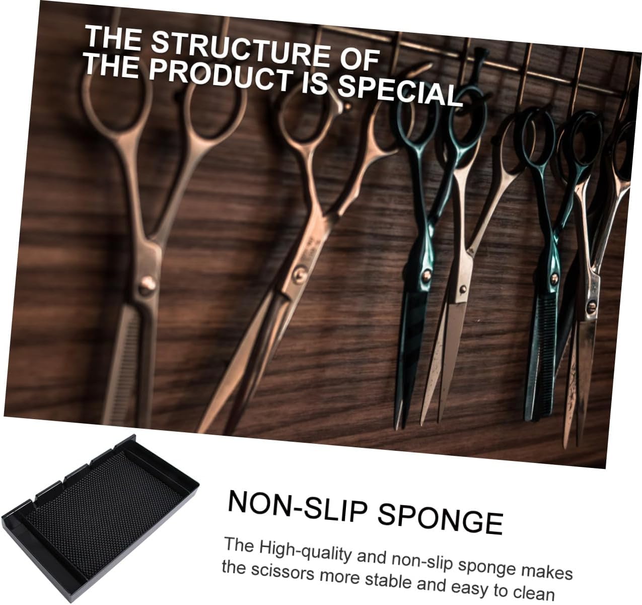 Convenient Hair Clipper Storage Rack Cutter Holder with Non Slip Mat Essential Barbershop Accessories for Organized Tools Black