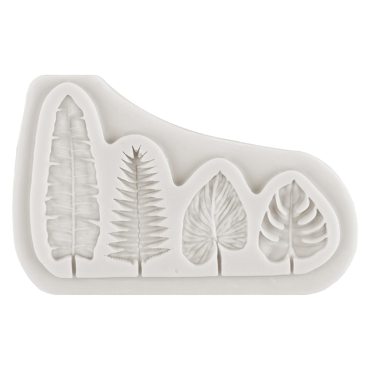 Moule Silicone Feuille Tropicale Palmier - Pour Chocolat, Fondant, Décoration Gâteaux - Réutilisable, Qualité Alimentaire - 7