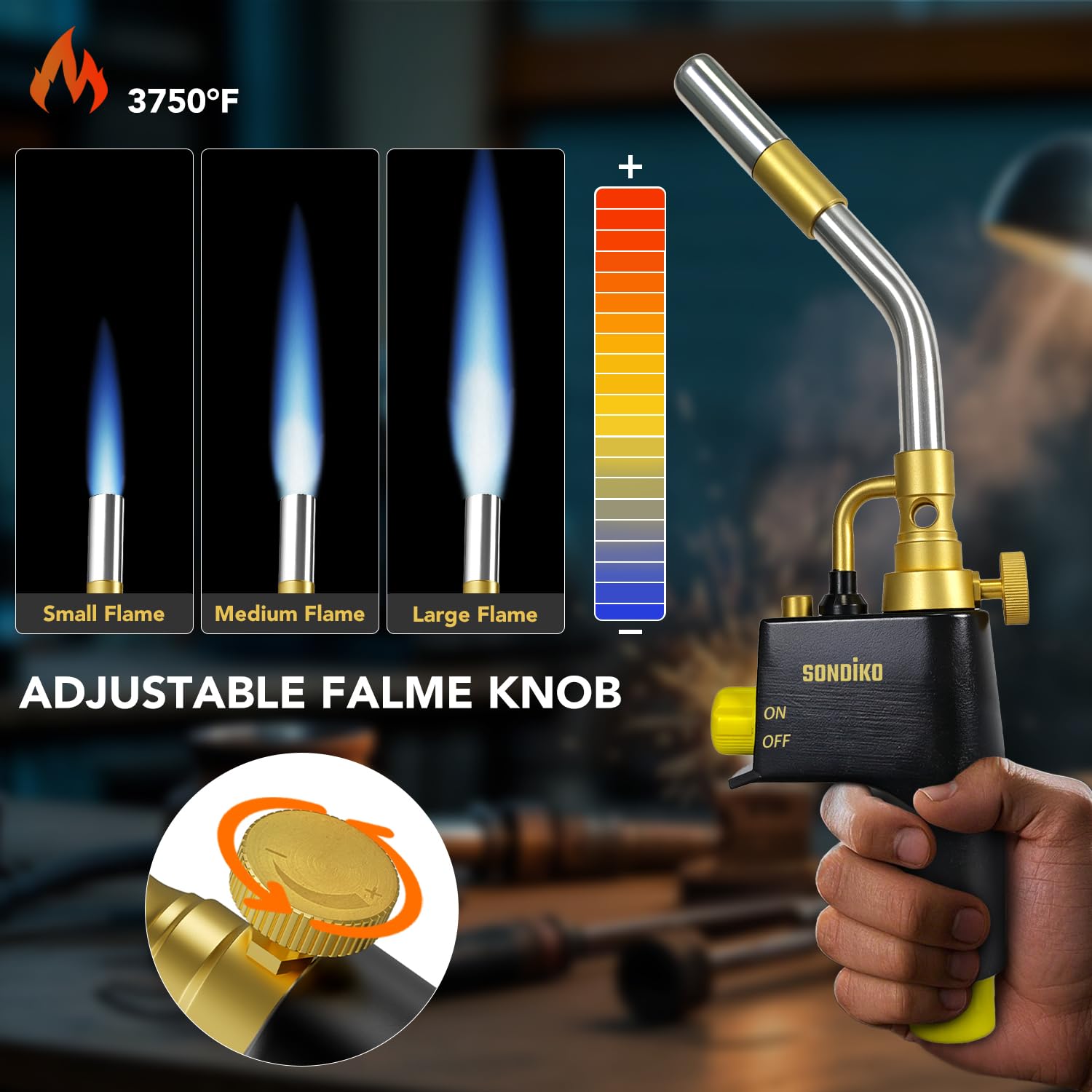 Sondiko Welding Torch Tips - Premium Propane Head -2 Sondiko Welding Torch Tips - Premium Propane Head -2
