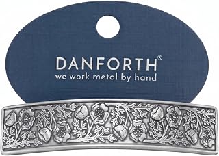 DANFORTH Wild Rose Hair Barrette | Pewter Handcrafted in USA