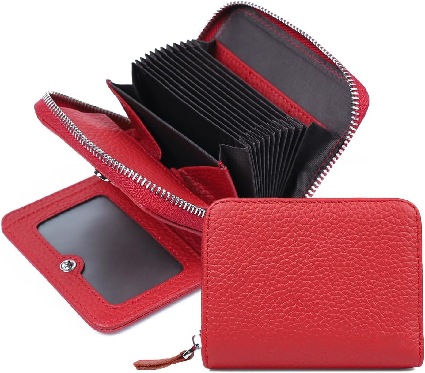 財布 レディース 2つ折り 折りたたみ財布 本革 軽量 触り良い 小銭入れ カード入れ ミニウォレット コインケース RFID＆磁気 【厳選人気スタイル 最安】ミニ財布 お札が折れない 本革 財布 レディース 二つ折り財布 大容量 じゃばら カードケース ボックス型 小銭入れ 牛革 ...