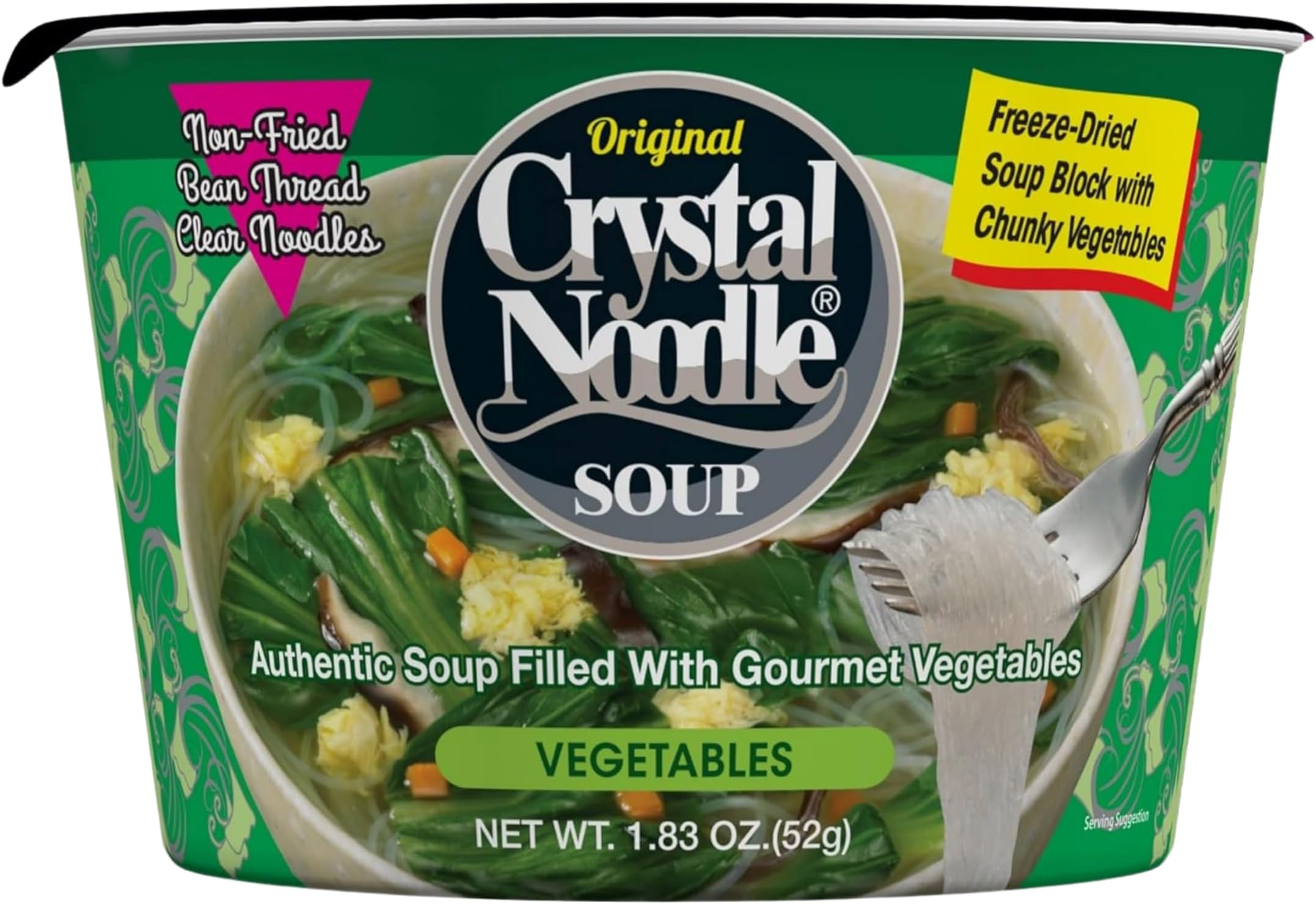 Soup, Vegetable, (Pack of 6 Cups) 1.83 OZ