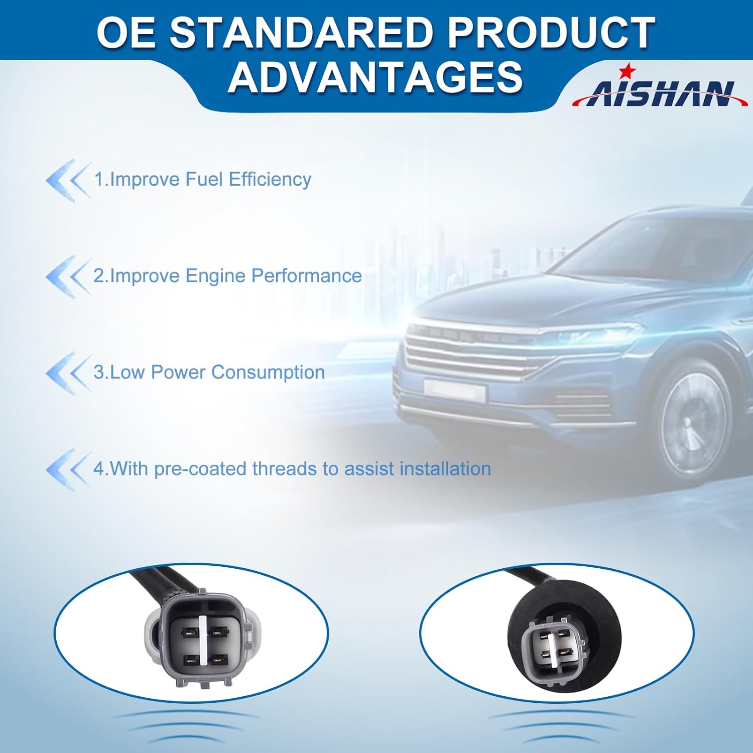 Oxygen Sensor Upstream Downstream 2PCS O2 Sensor 234-9001 234-4189 Compatible with Toyota Tacoma SR5 S-Runner DLX Limited 2.4L 2.7L 3.4L 2000 2001 2002 2003 2004 213-1440 8946734021