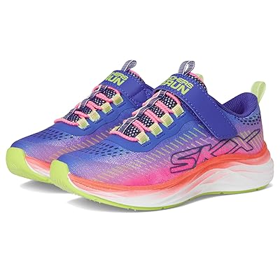 SKECHERS KIDS Go Run Accelerate Glitter Soul 303898L (Little Kid/Big Kid) Girls Shoes Navy/Multi