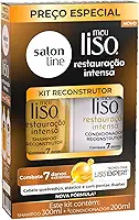 Salon Line, Kit Shampoo e Condicionador, Meu Liso Restauração Intensa, Vegano - Para Cabelos Lisos, 2 Unidades