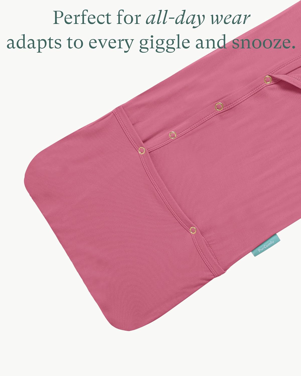PurComfy Supersoft Baby Sleeper Gowns, Premium Bamboo Viscose Infant Nightgown Sleepers Preemie Newborn Snap Bundler