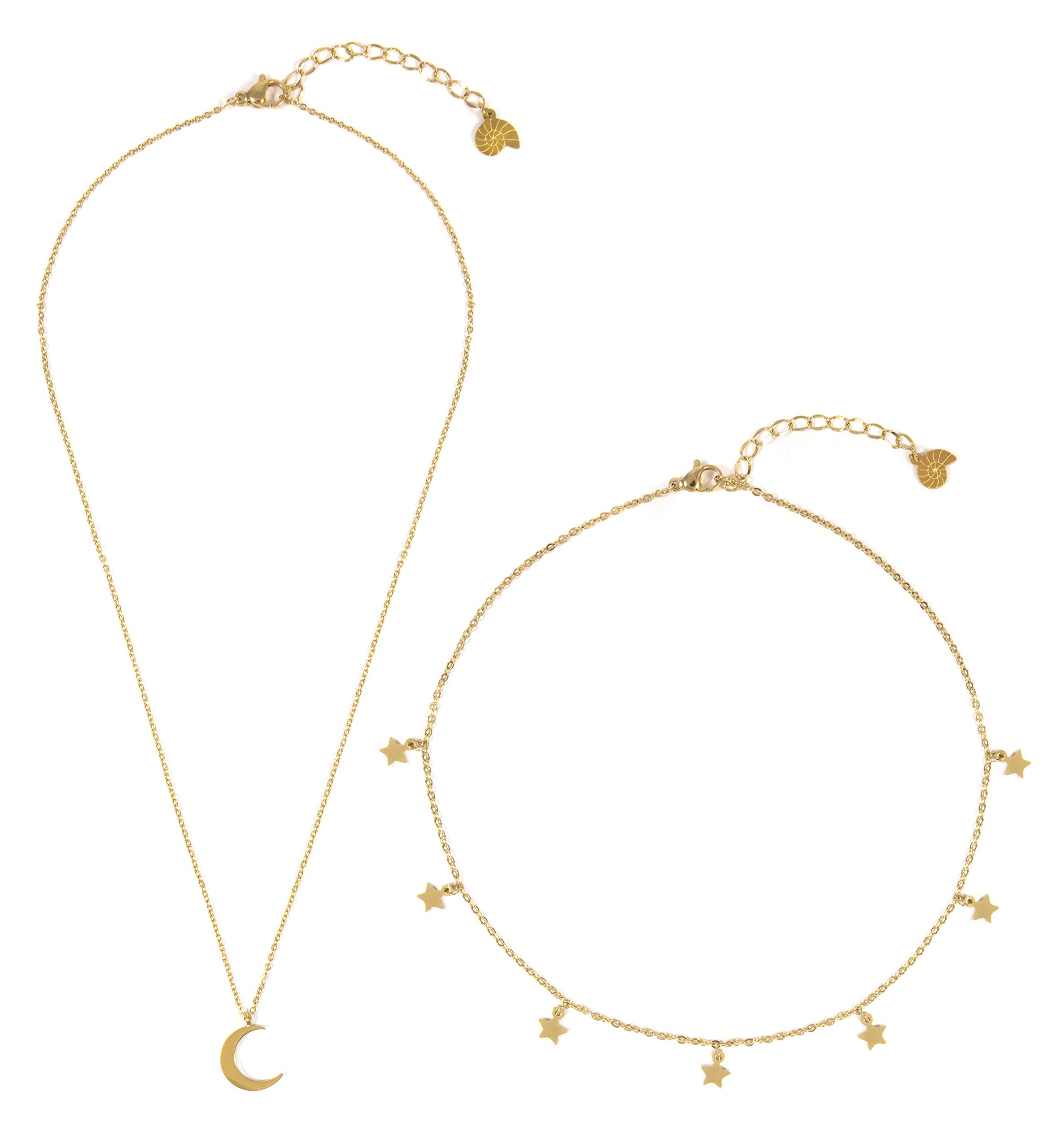Kette | Edelstahl Sonne & Mond