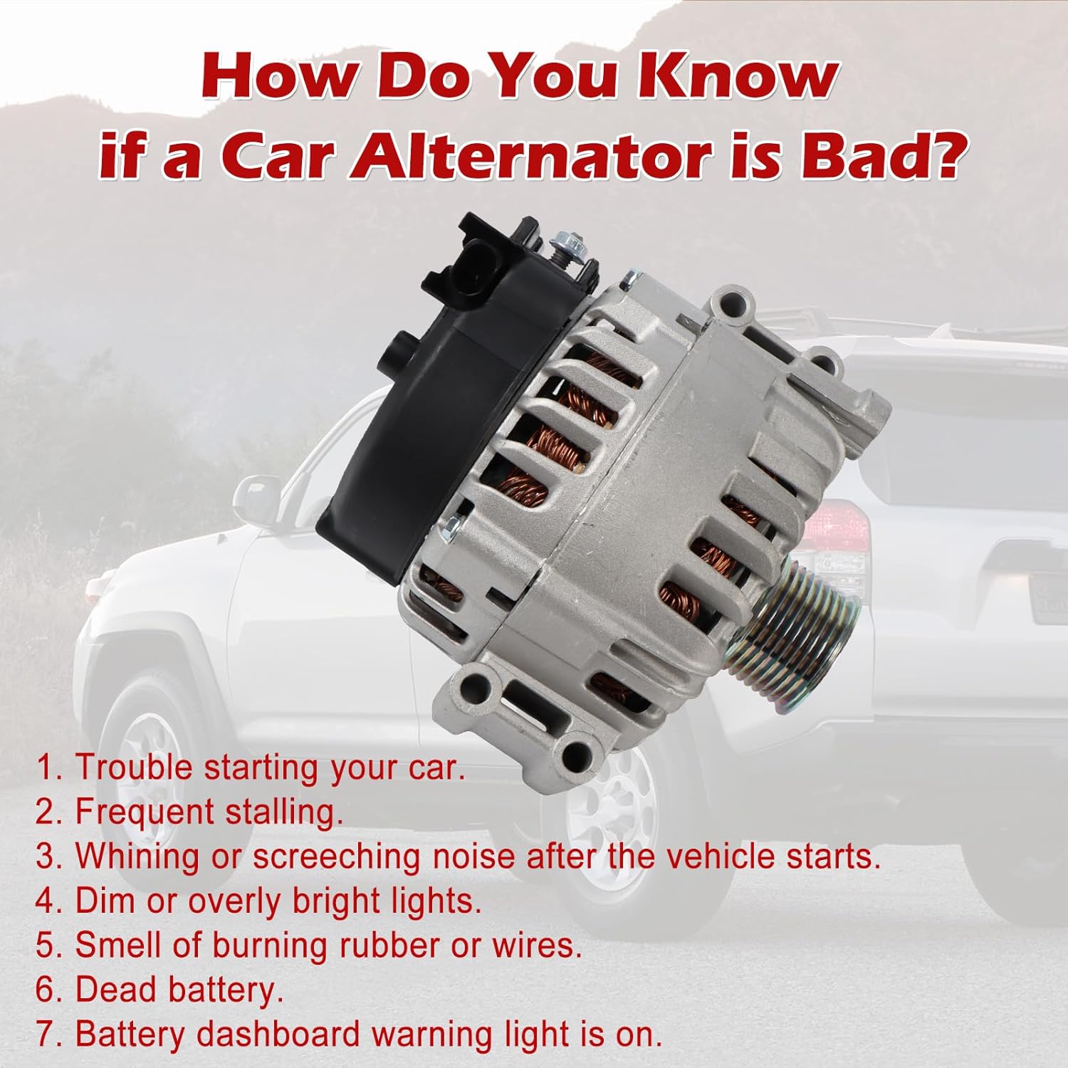 Kessocco A3327 12317603778 New Alternator Replacement for BMW E71 X6 2008-2010 F01 SWB F02 SWB 740i 740Li 2011-2015 12V 220Amp CW 8 Groove Pulley