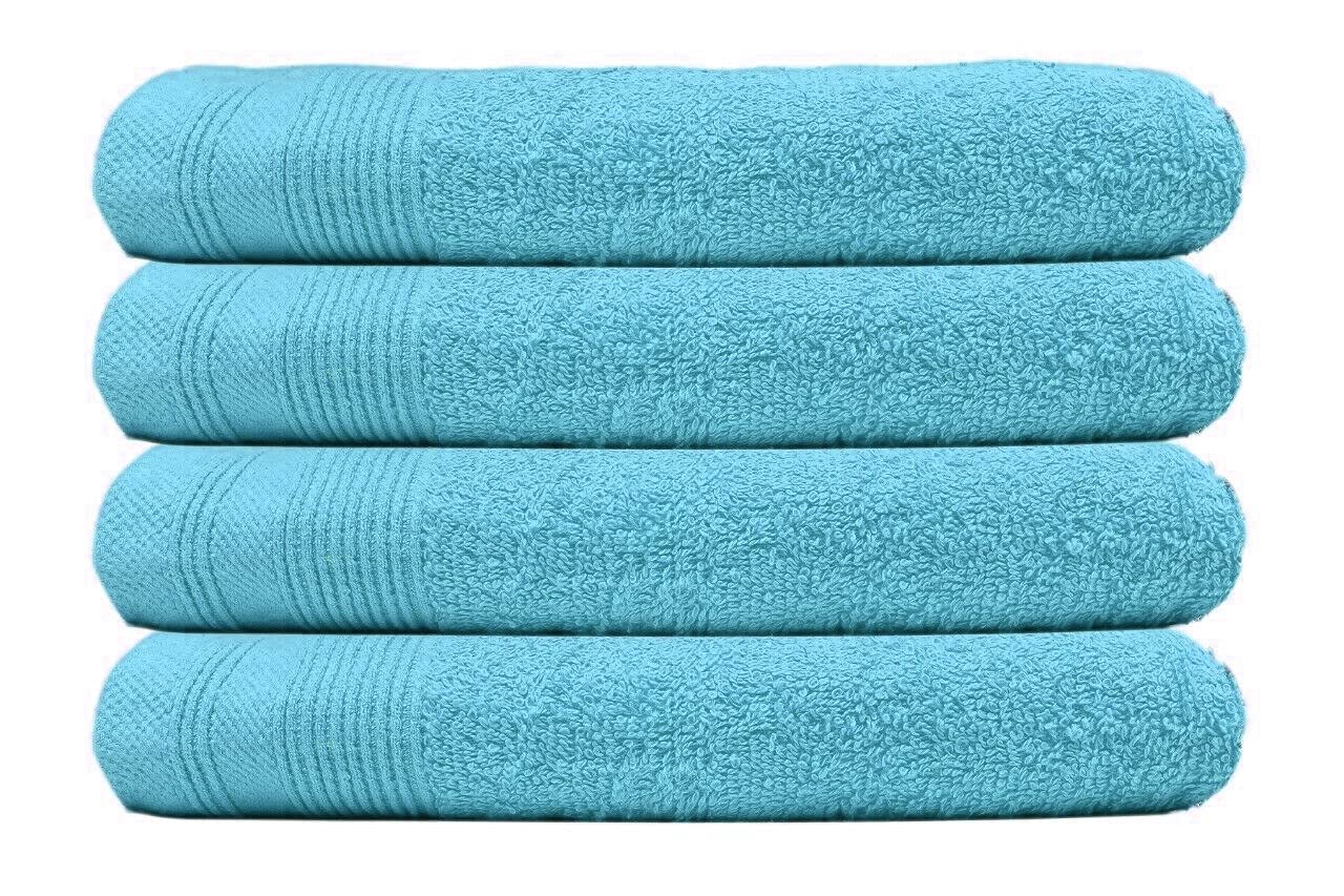 Nausha 100% Luxury Egyptian Cotton Highly Absorbent Hand Towel Pack of 2 & 4 New Thick Super Soft Towels (Cobalt, 4 Pack of Hand Towel)