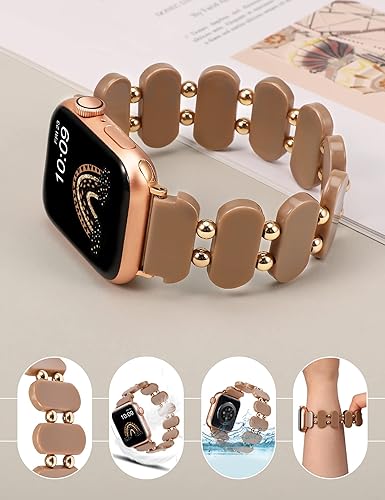 Miniatura 4 de Minyee Compatible con correas de reloj Apple Watch de resina de 1.61, 1.57, 1.49, 1.73, 1.77, 1.77 pulgadas, 1.65 pulgadas, 1.73 pulgadas, correa