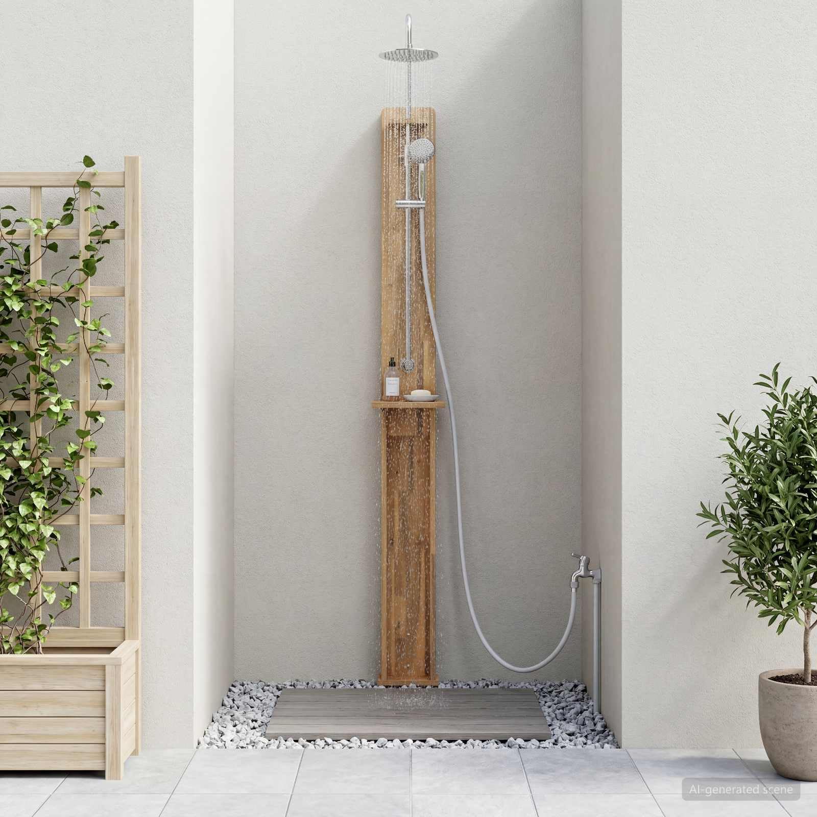 Genérico Ducha Exterior 257 cm,Casa y jardín,Accesorios para Piscinas y SPA,9.5 kg-903121